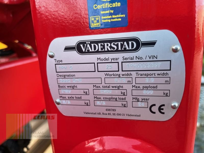 Einzelkornsägerät of the type Väderstad TEMPO TPV 9 + FH 2200, Neumaschine in Hollfeld (Picture 6)